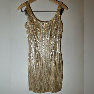 Gold Sequined Dress